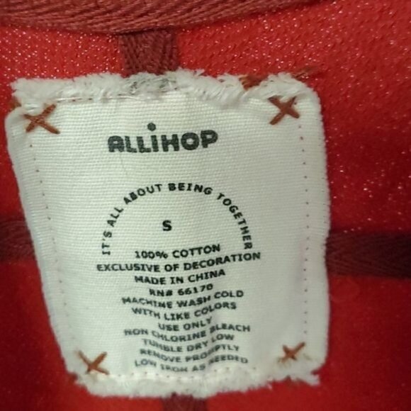 Allihop Vintage Gathered Waist Flared Accented Button Long Sleeve Sz. S Jacket - Picture 7 of 13